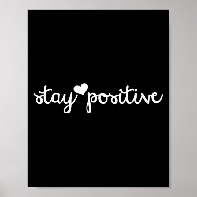 Poster Motivational Keep Positive S - Empoderamento das m (Frente)