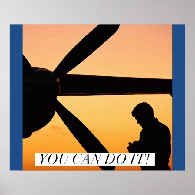 Poster Motivational Pilot Picture (Frente)