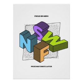 Pôster Motivational Poster Office Decor | Bold Quote