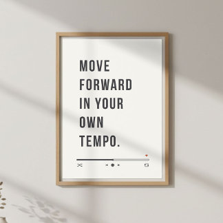 Poster Motivational Quote Wall Art, Growth Mindset 