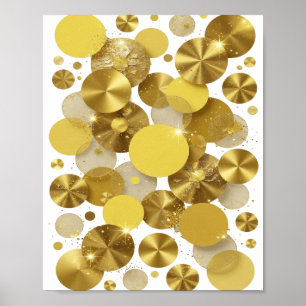 Poster Motivo Artístico Artístico Dourado FAPAS Douradas