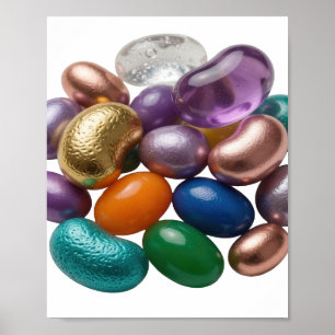 Poster Motivo Artístico Ícone Prata FEIJÕES GUMMY