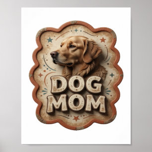 Poster Motivo Artístico Laranja Divertido de MÃE DE CACHO