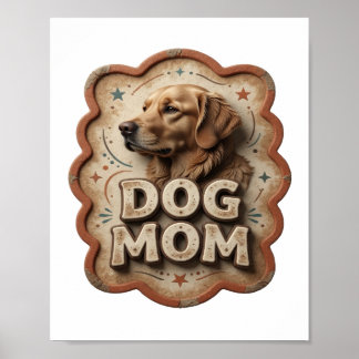 Poster Motivo Artístico Laranja Divertido de MÃE DE CACHO