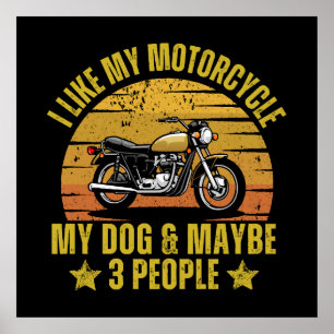 Poster Moto de Cachorro