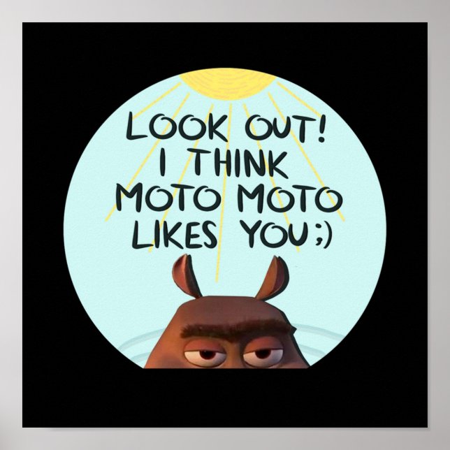Poster Moto Moto Gosta De Você (Frente)