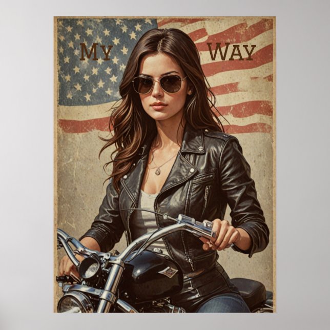 Poster Moto-moto Vintage (Frente)