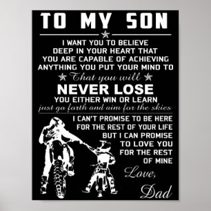 Poster Moto Para Meu Filho Pai