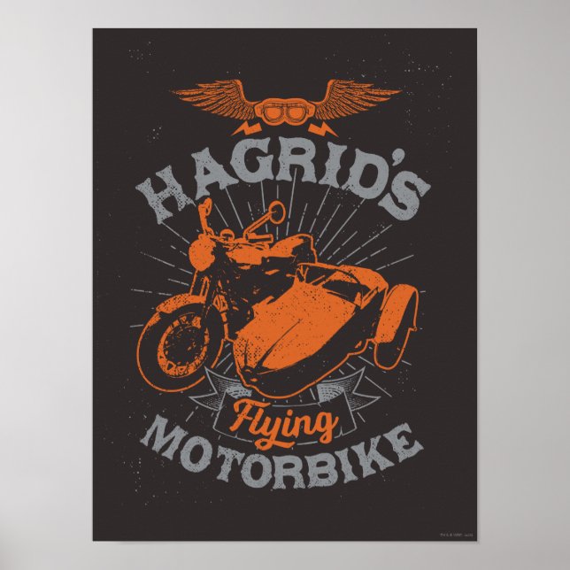 Poster Moto voadora Hagrid (Frente)