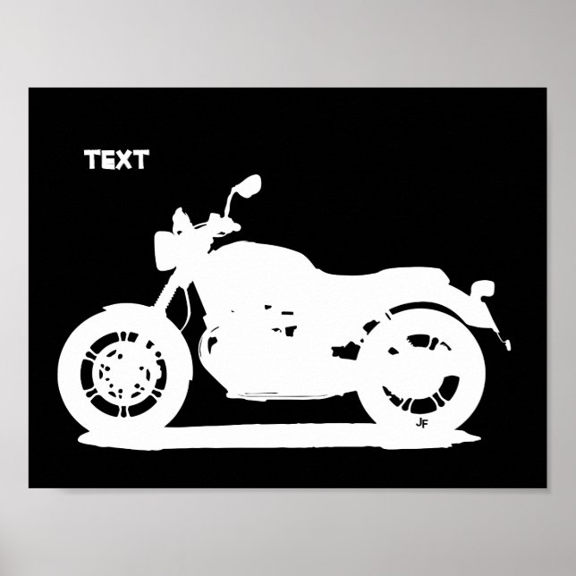 Pôster Motocicleta (Frente)