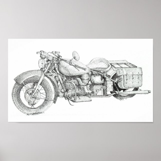 Poster motocicleta (Frente)