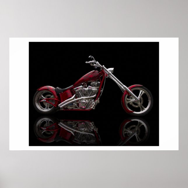 Poster Motocicleta de helicóptero personalizado (Frente)