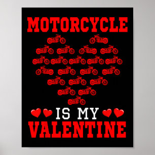 Poster Motocicleta É Meu Namorado Equipe De Motorista Cor