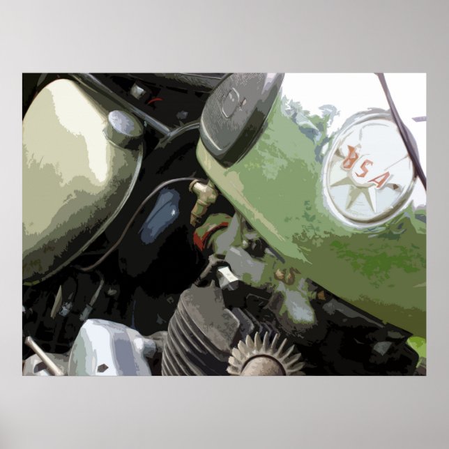 PÔSTER MOTOCICLO CLÁSSICO 9 (Frente)