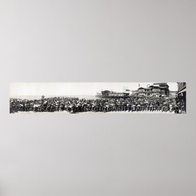 POSTER MOTOCICLO DA PRAIA DE VENICE RALLY 1911 (Frente)