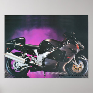 Poster Motociclo Suzuki Hayabusa GSX 1300R - A3