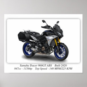Poster Motociclo Yamaha Tracer 900 GT ABS - A3