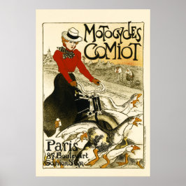 Poster MOTOCICLOS COMIORES Bicicleta Paris Bicicleta Teóf