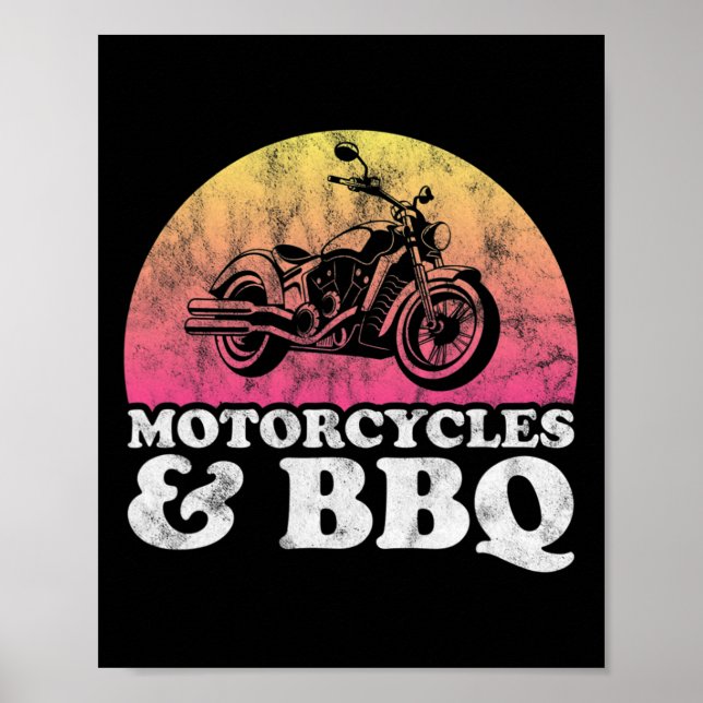 Poster Motociclos E Bicicletas E Churrascos (Frente)