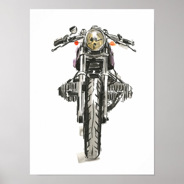 Poster Motociclos em Tinta II (Frente)