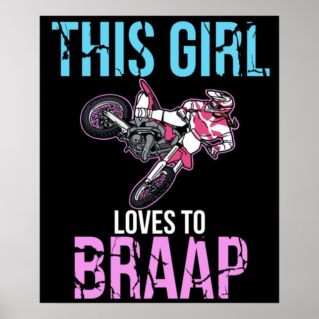 Poster Motocross Braap Motocross, moto moto, motos, motos (Frente)