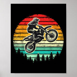 Poster Motocross da motocicleta da dieta