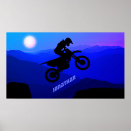 Poster Motocross de bicicleta de saia personalizada