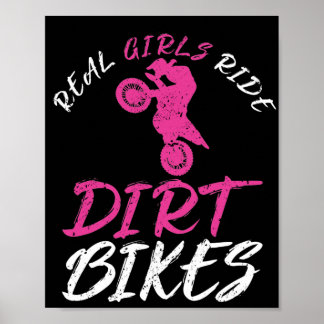 Poster Motocross de motocicleta das verdadeiras motos