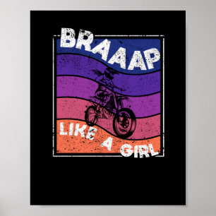 Poster Motocross Dirt Bike Braap