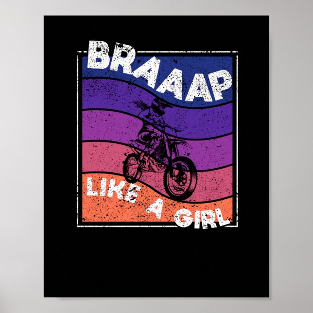 Poster Motocross Dirt Bike Braap (Frente)