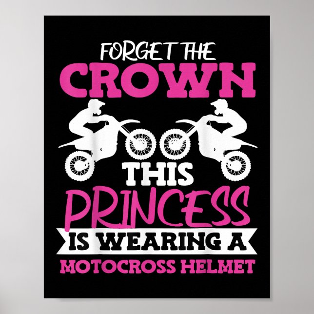 Poster Motocross Dirt Bike Girl (Frente)