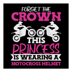 Pôster Motocross Dirt Bike Girl