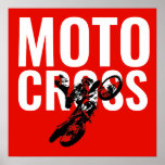 Poster Motocross Motorcycle Sport Pop Art<br><div class="desc">Imagem de Pop de Motocross</div>