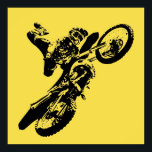 Pôster Motocross Pop Art Motocross amarelo Esporte a moto<br><div class="desc">Esporte Pensado Digitalmente em Arte Editada - Impressão de Poster de Motocross - Arte de Pop Universitária - Imagens de Computador - A única maneira de fazer trabalho excelente é amar o que você faz.</div>