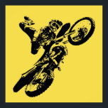 Pôster Motocross Pop Art Motocross amarelo Esporte a moto<br><div class="desc">Esporte Pensado Digitalmente em Arte Editada - Impressão de Poster de Motocross - Arte de Pop Universitária - Imagens de Computador - A única maneira de fazer trabalho excelente é amar o que você faz.</div>