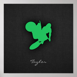 Pôster Motocross verde de Kelly