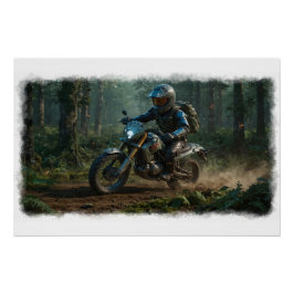 Pôster Motocross Wilderness - Piloto de Dirtbike