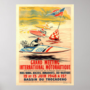 Poster Motonautique de Grande Reunião, Geo Ham