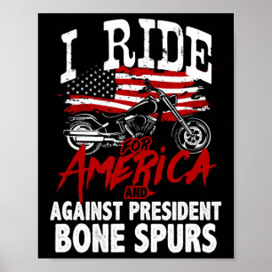 Poster Motoneta anti-Trump resiste contra esporão ósseo d