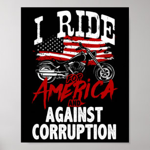 Poster Motoneta anti-Trump resiste contra protesto de cor