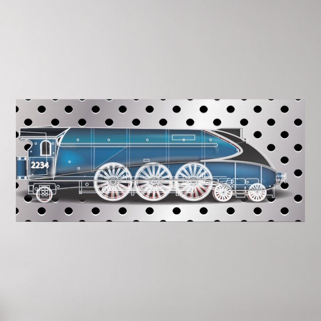 Poster Motor a vapor (Frente)