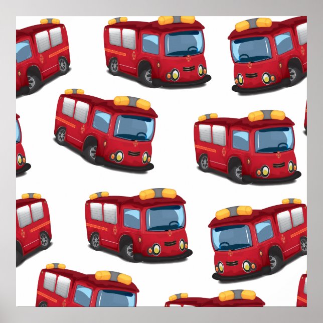 Pôster Motor de incêndio (Frente)