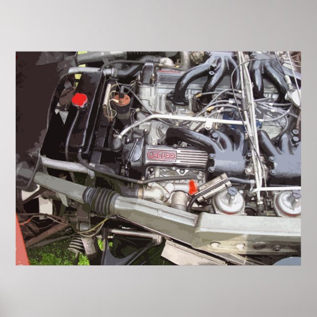 PÔSTER MOTOR DE TIPO E CLÁSSICO (Frente)