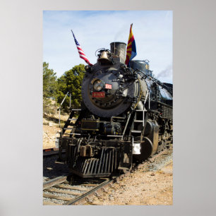 Poster Motor de vapor Railway 4960 do Grand Canyon