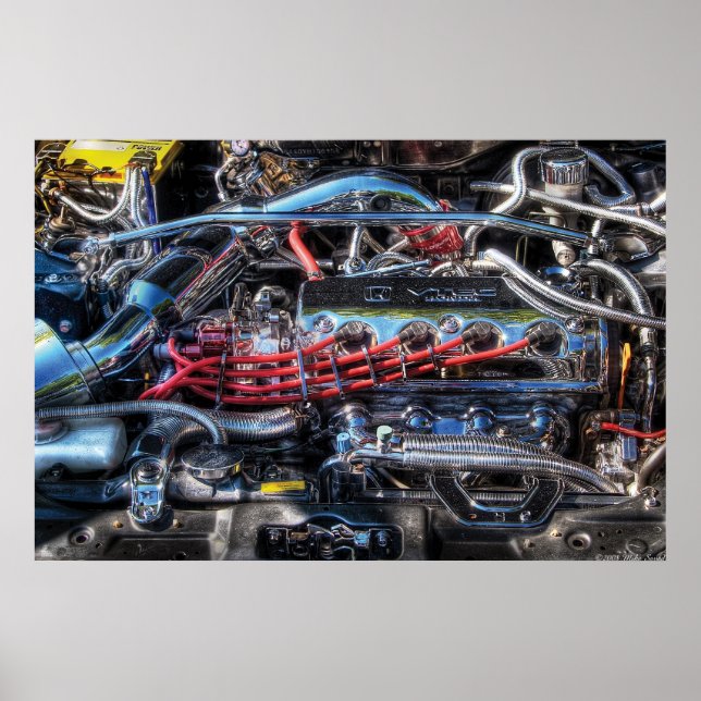 Pôster Motor - Intestinos Do Carro (Frente)