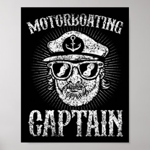 Poster Motorbote Capitão Motorboat Motorboat Motorboat Mo