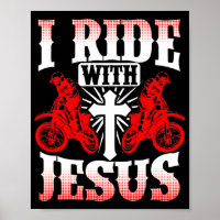 Motorcycle Biker Bíblia Rider I Ride With Jesus