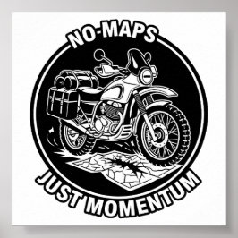 Poster Motorcycle Touring Freedom Mindset