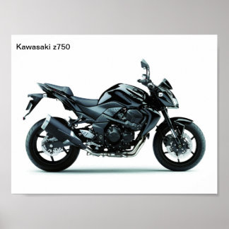 Poster motorcycles kawasaki z750