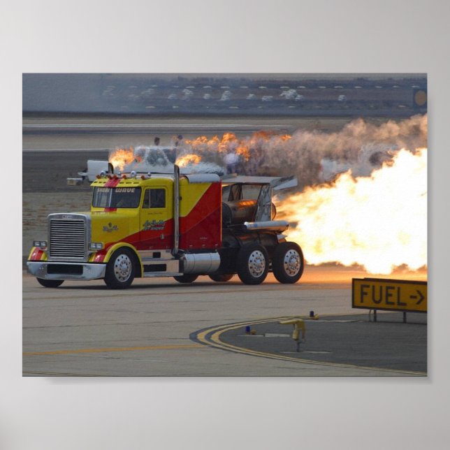 Pôster Motores de caminhões (Frente)